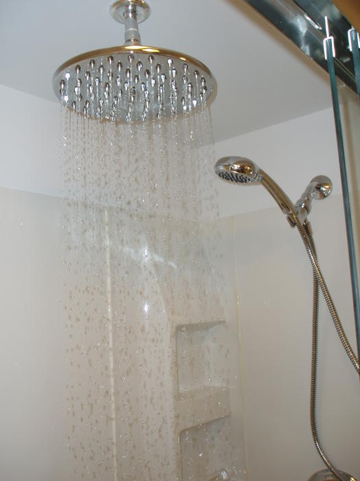 Shower in main bathroom