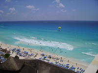 The beach from our room.