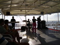 Music on the dinner cruise.