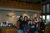 Heather's father, mother, sister Kayla, Ashlyn, Mike, Heather, Mike's father and mother