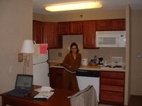 Heather in our Kitchen