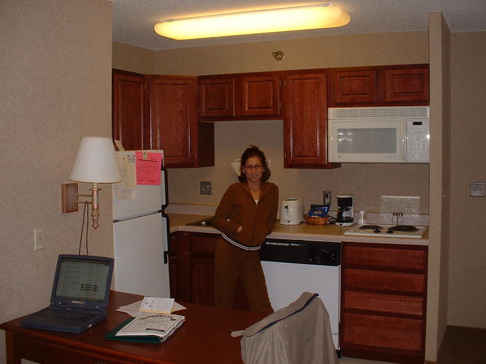Heather in our Kitchen