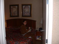 Heather in the bedroom