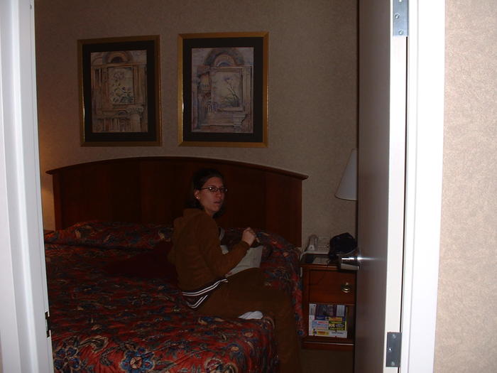 Heather in the bedroom
