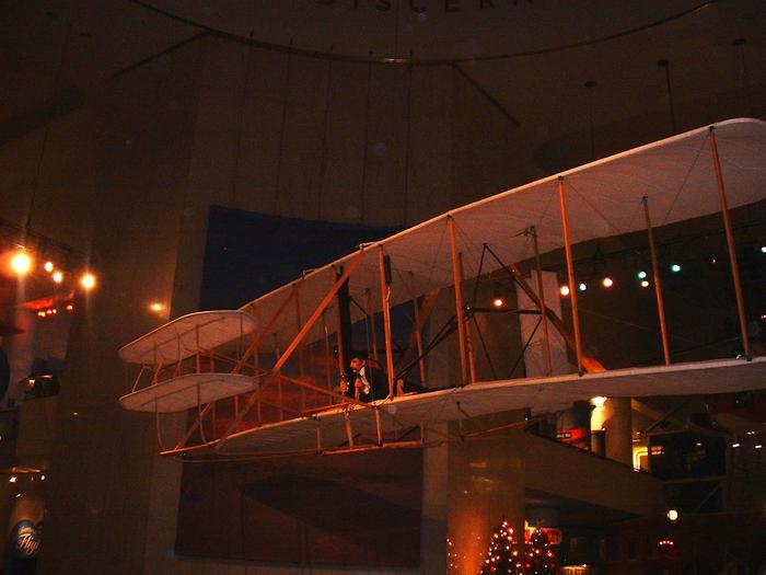 A model of the Wright brothers' plane, Museum of Science & Industry