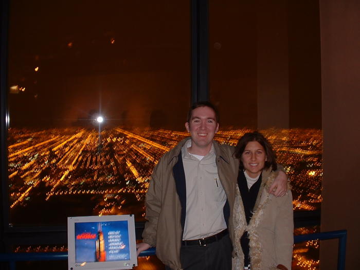 Mike & Heather in Sears Tower