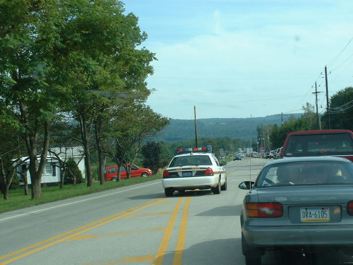 First sign of trouble, coming back from IUP